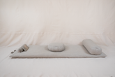 Bundle Futon de Méditation – Ensemble complet en lin naturel greige